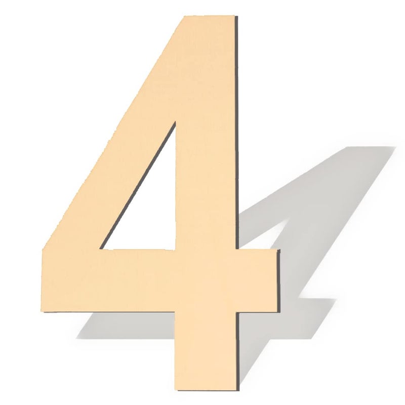 17 inch Large Wooden Numbers Wood Number Blank Wooden Number Wooden Sign Board Wooden Numbers for Crafts DIY Projects Birthday Party Wedding Decorations Number 4