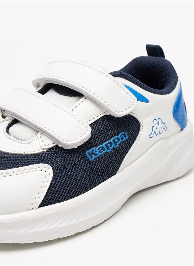 Kappa Boys' Logo Detail Sports Shoes with Hook and Loop Closure  - Image 4