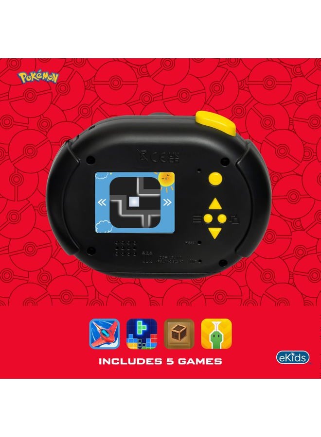 ekids Pokemon Kids Camera with SD Card, Digital Camera for Kids with Video Recording, Built-in Digital Stickers for Fans of Pokemon Gifts - Image 4