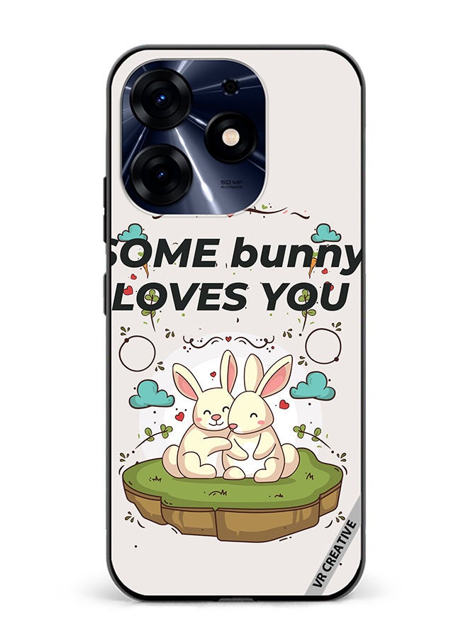 VR CREATIVE Protective Case Cover For Tecno Spark 10 Pro Love Bunny Design Multicolour - Image 1