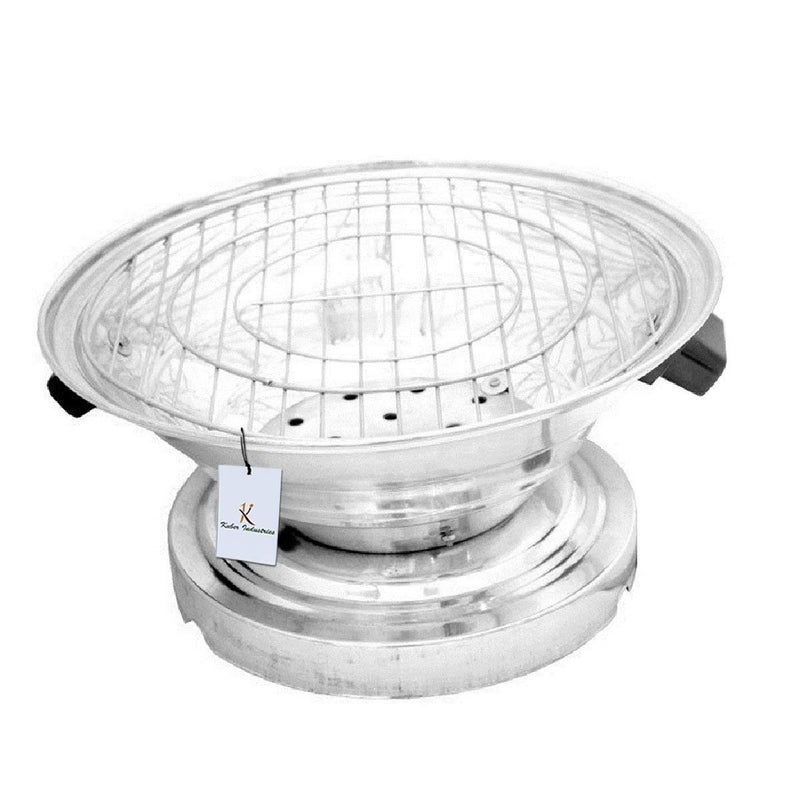 Kuber Industries Kuber Industries CTKTC6033E Multi Purpose Oven Gas Tandoor Barbeque Griller Silver  - Image 4