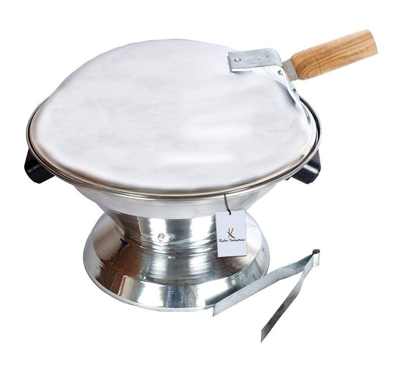 Kuber Industries Kuber Industries CTKTC6033E Multi Purpose Oven Gas Tandoor Barbeque Griller Silver  - Image 1