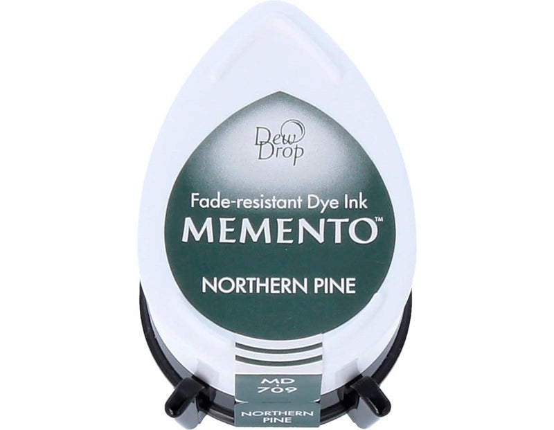 Tsukineko Memento Dew Drop Fade Resistant Dye Inkpad, Northern Pine - Image 1