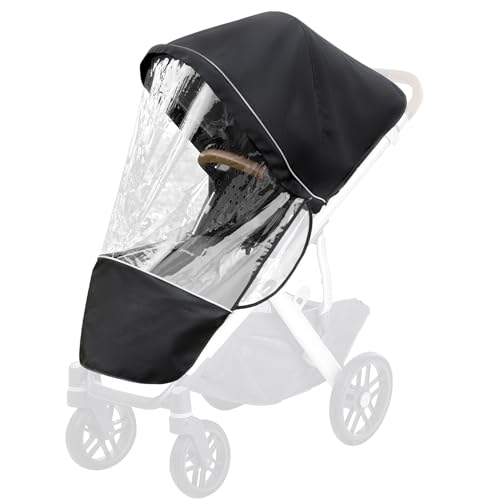 Boffinby Performance Rain Shield, Rain Cover Fits for UPPAbaby Vista/Vista V2/Vista V3/Cruz/Cruz V2 Stroller, Protect from Wind/Rain/Snow/Dust, Air Vent Hole, Window with Zipper, Stroller Accessories - Image 1