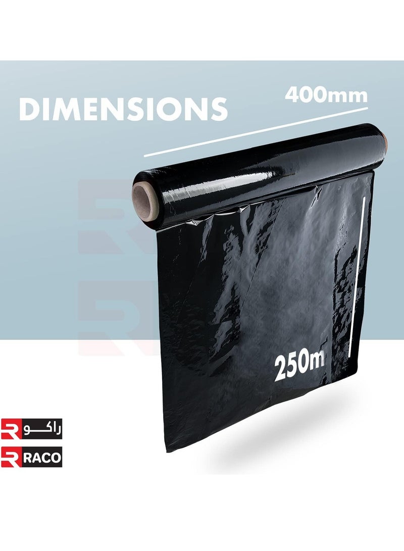 RACO RACO Stretch Film/Wrap Cling Durable Adhering Packing Moving Packaging Heavy Duty Shrink Film Pallet Wrapping Black  - Image 3