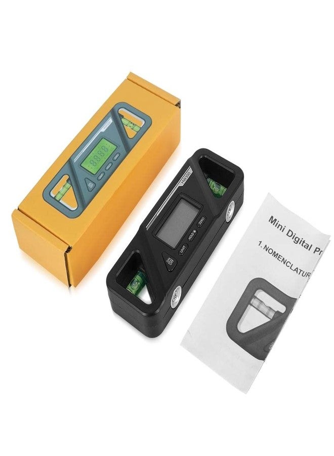 Walfront 2 in 1 Digital Magnetic Level Tool Digital Level and Protractor Angle Finder Bright LED Display (black) - Image 4
