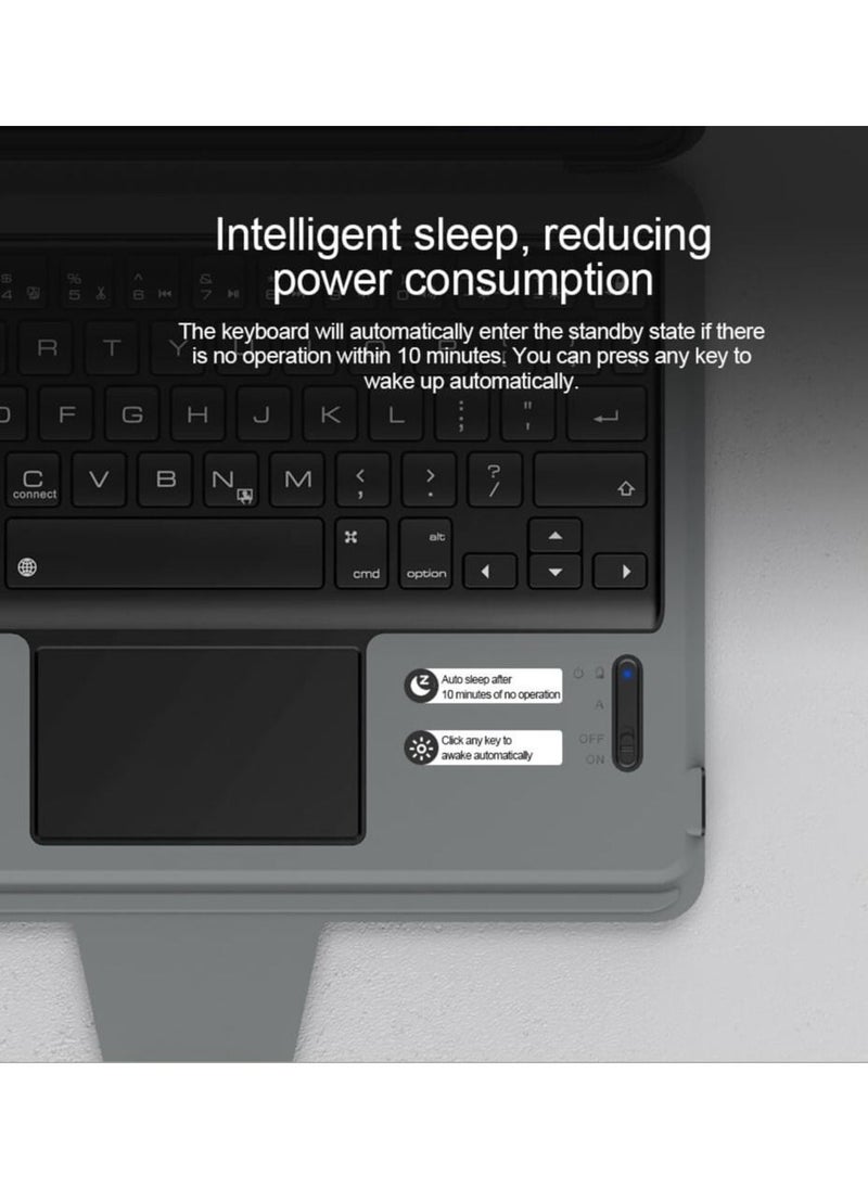 Nillkin - Nillkin Bumper Combo Keyboard Case Compatible with Apple iPad Air 2022 Air 5-Apple iPad Air 10.9 2020 with Magic Trackpad Built-in Pencil Holder Detachable Keyboard Sliding Camera Cover - Image 1