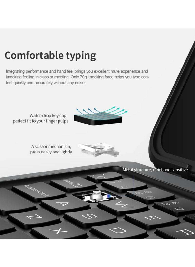 Nillkin - Nillkin Bumper Combo Keyboard Case Compatible with Apple iPad Air 2022 Air 5-Apple iPad Air 10.9 2020 with Magic Trackpad Built-in Pencil Holder Detachable Keyboard Sliding Camera Cover - Image 1