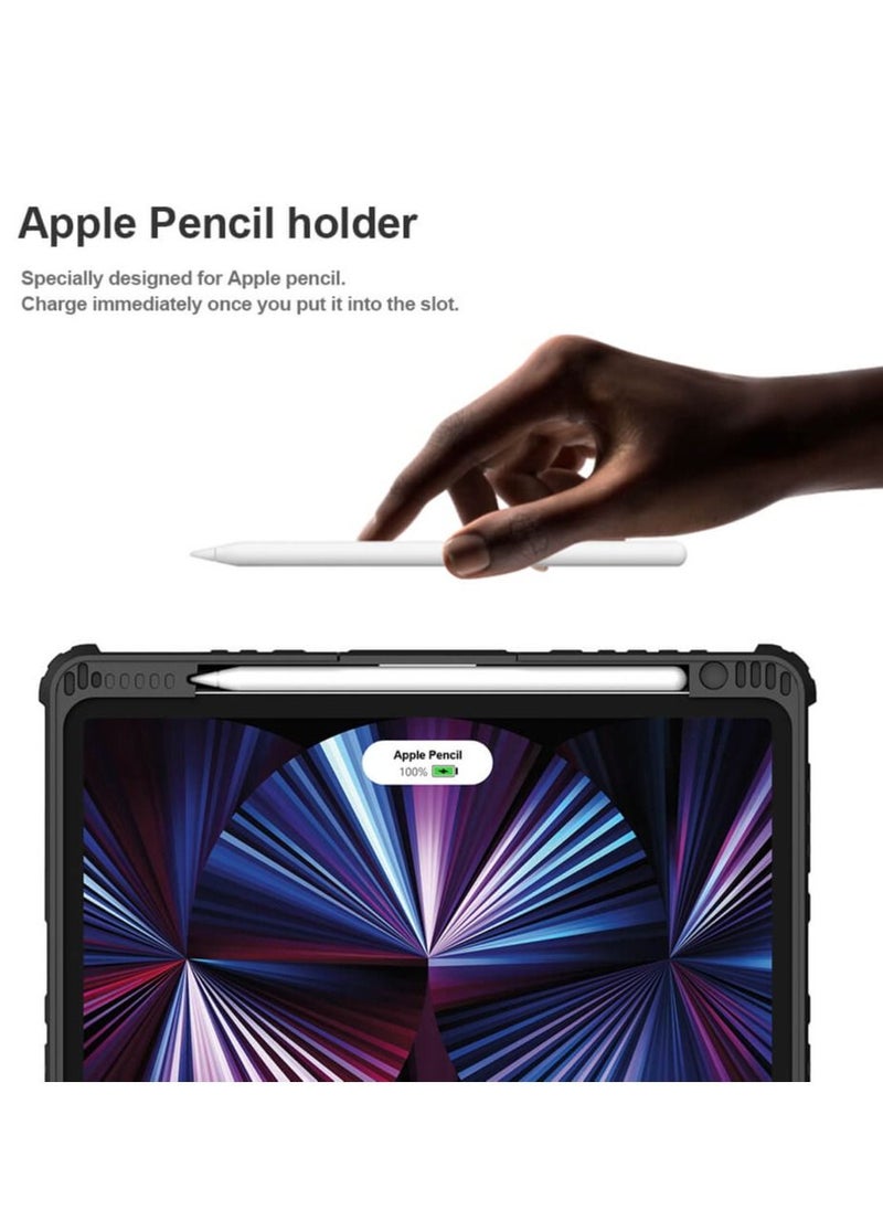 Nillkin - Nillkin Bumper Combo Keyboard Case Compatible with Apple iPad Air 2022 Air 5-Apple iPad Air 10.9 2020 with Magic Trackpad Built-in Pencil Holder Detachable Keyboard Sliding Camera Cover - Image 1