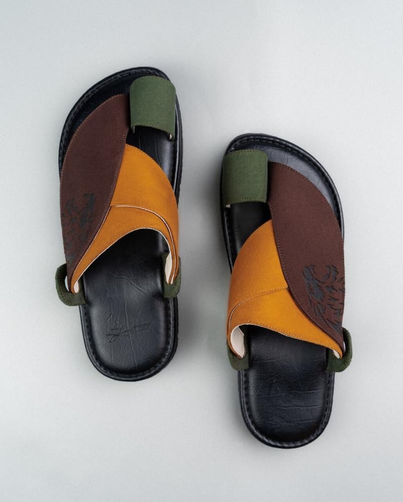 Arabic Sharqi Sandals | Dark Brown | Sandals Traditional footwear - Image 1