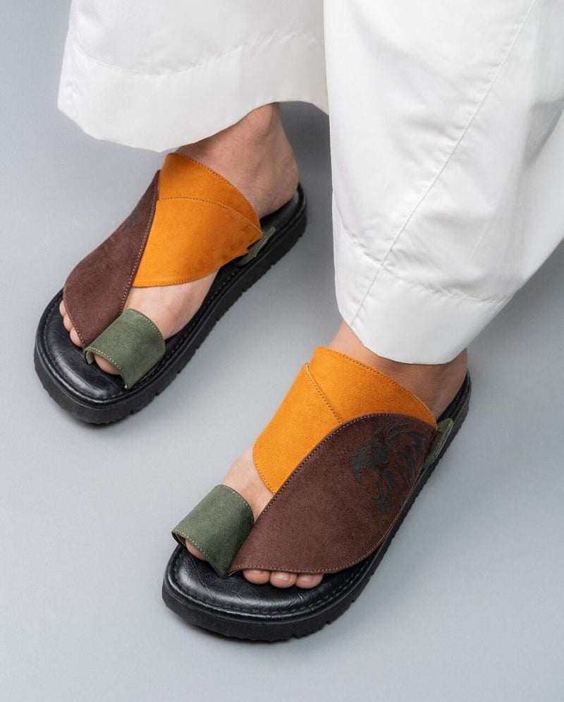 Arabic Sharqi Sandals | Dark Brown | Sandals Traditional footwear - Image 4