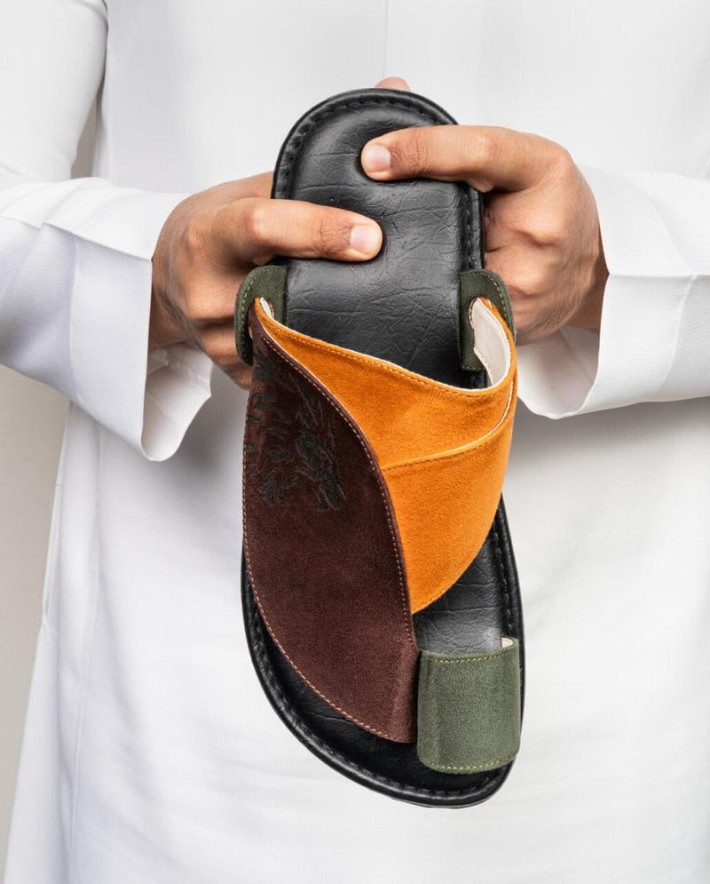 Arabic Sharqi Sandals | Dark Brown | Sandals Traditional footwear - Image 2