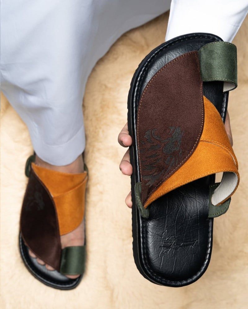 Arabic Sharqi Sandals | Dark Brown | Sandals Traditional footwear - Image 3