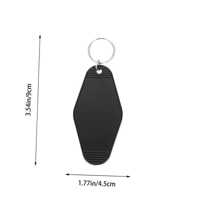 10Pcs Plastic Key Tags With Split Rings For Luggage Keys Organization Lightweight Reusable - Image 3