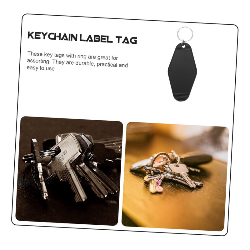 10Pcs Plastic Key Tags With Split Rings For Luggage Keys Organization Lightweight Reusable - Image 4