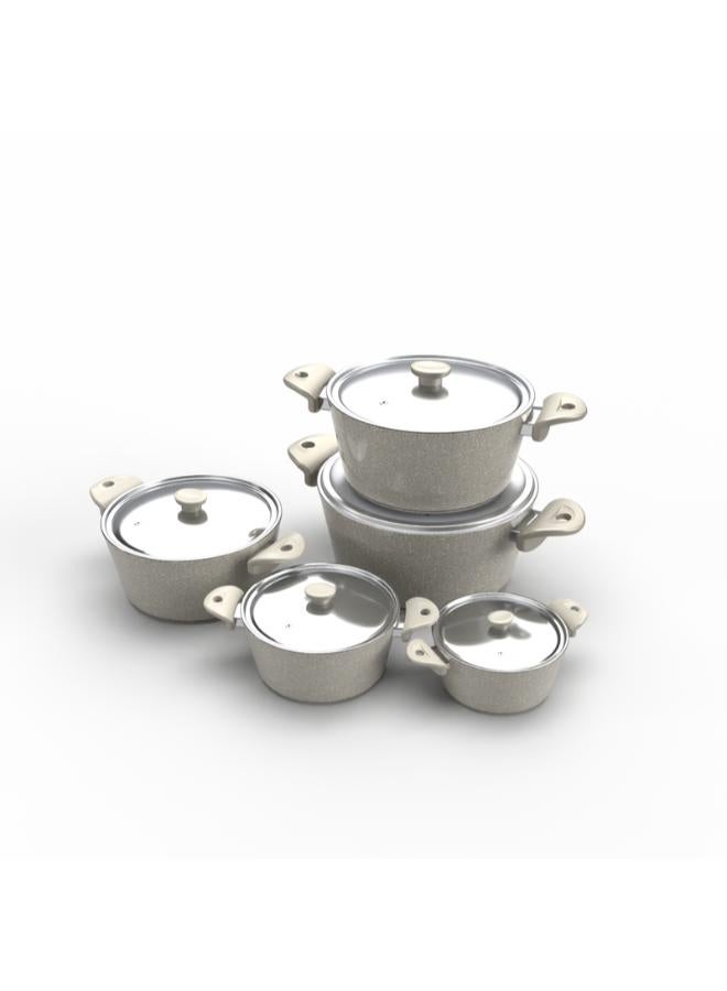 توب شيف مجموعة من 10 قطع أواني طهي من الجرانيت - Image 2