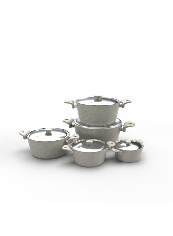 توب شيف مجموعة من 10 قطع أواني طهي من الجرانيت - Image 4