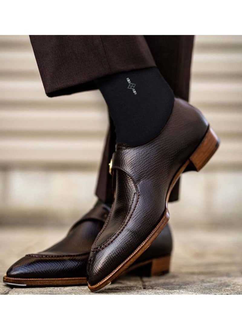 كامي مع إصبع صحي مضاد للبكتيريا والرائحة ، إصبع القدم للأعمال كاجوال رسمي ، مقاس الحذاء 39-47 (أسود) - Image 2