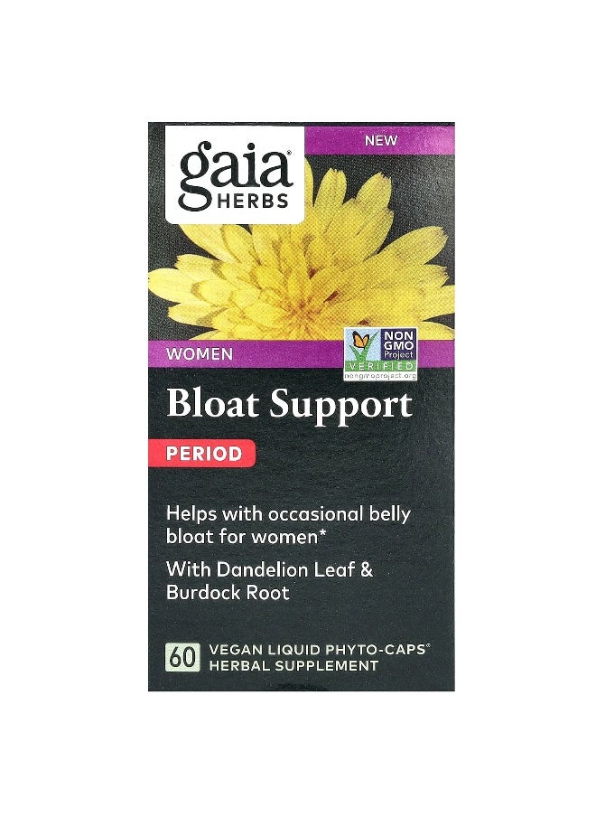 Gaia Herbs - Gaia Herbs, Women, Bloat Support, Period, 60 Vegan Liquid Phyto-Caps - Image 1