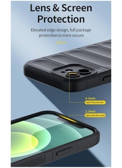 General Liquid Silicone Case Compatible with Xiaomi Redmi 13C 5G with Camera Lens Protection, Anti-Scratch Soft Microfiber Lining, Rubber Full Body Shockproof Cover  - Image 3