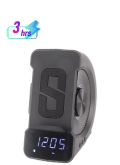 General Smart Speaker with Clock 3 in 1 Bluetooth Speaker with Digital Alarm Clock Wireless Charger FM Radio Hands-Free Call and Phone Holder Wireless Speaker  - Image 1