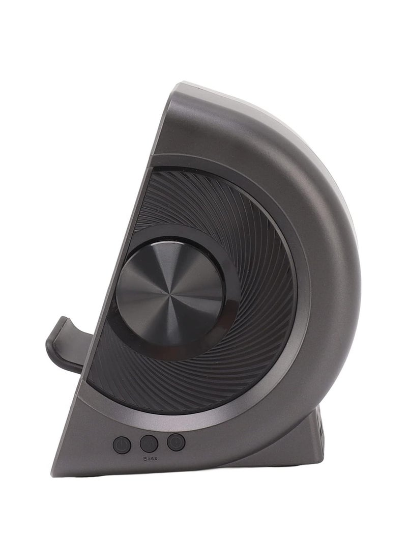 General - Smart Speaker with Clock 3 in 1 Bluetooth Speaker with Digital Alarm Clock Wireless Charger FM Radio Hands-Free Call and Phone Holder Wireless Speaker - Image 1