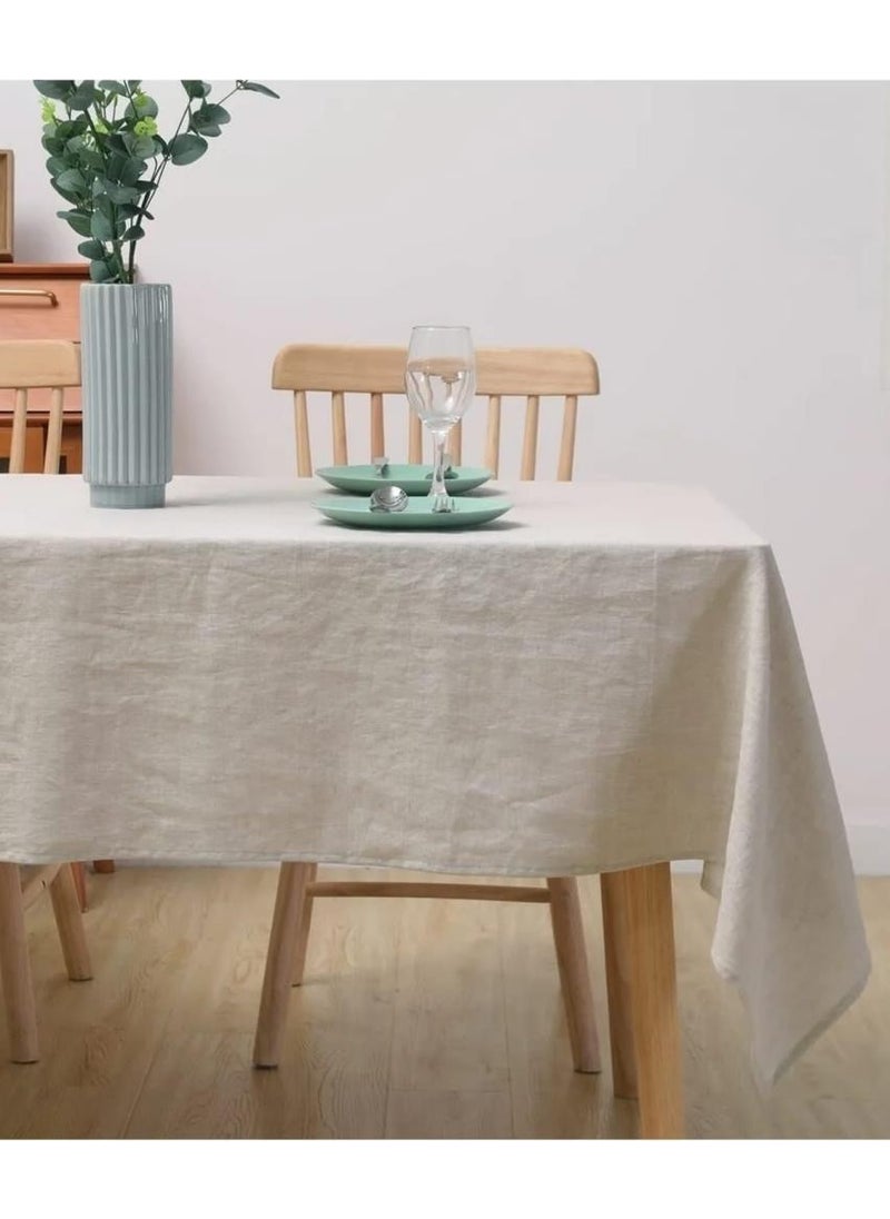 Golden Cotton Organic Raw Linen Tablecloth Beige - pzsku/Z9CC3C1A7487E8CBE4D32Z/45/_/1729938198/a83f35bb-6173-4c84-a8ec-8ff522ccd792