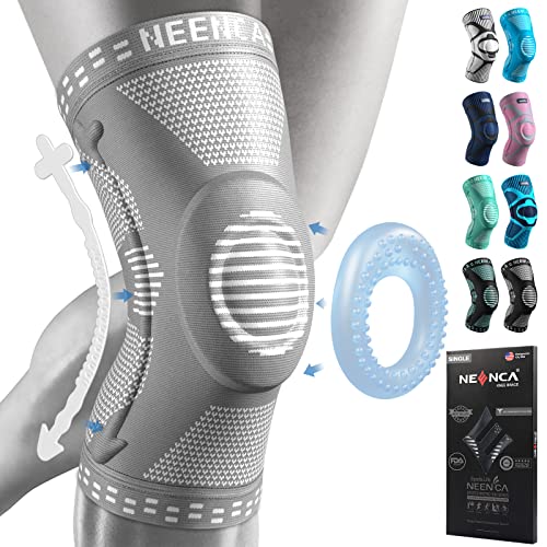 NEENCA Professional Knee Brace for WomenMen Knee Support with Patella Pad Side Stabilizers Compression Knee Sleeve for Knee Joint Pain Meniscus Tear ACL PCL Runner Workout FSAHSA Approved - Image 2