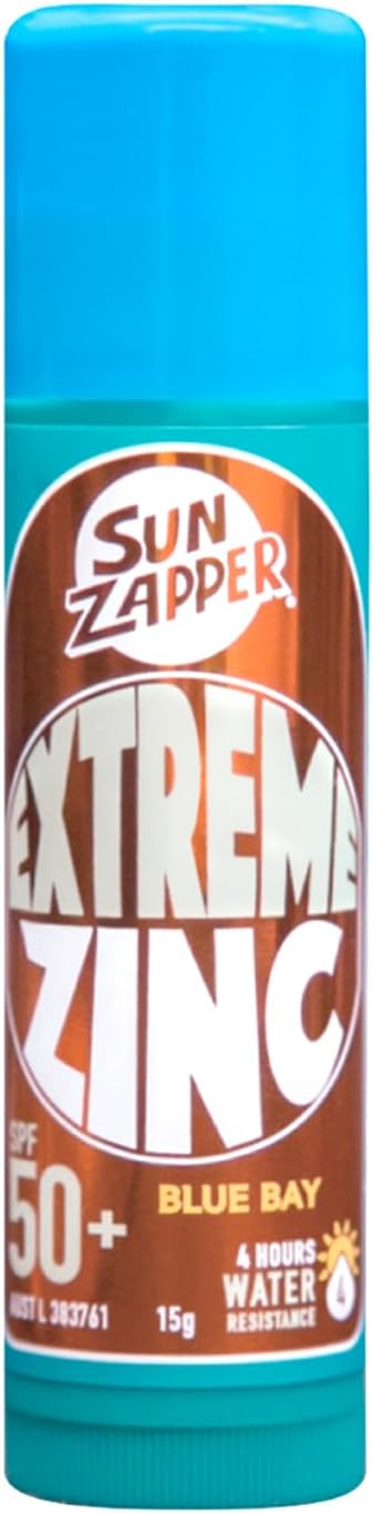Sun Zapper Zinc Stick Tan Light Skin Tinted Sunblock Stick SPF 50 Zinc Oxide Sunscreen for Face Mineral Sun Cream Made in Australia - Image 1