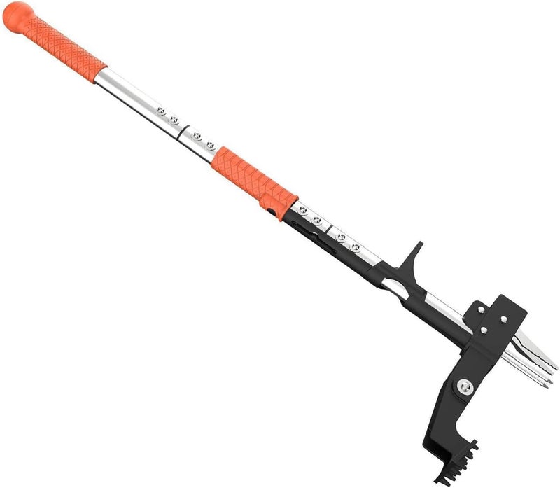 LiebeWH Weeds Puller Tool, Stand Up Garden Weeder with 39.37in Ergonomic Handle and 4 Stainless Steel Claws for Root Removal - Image 5