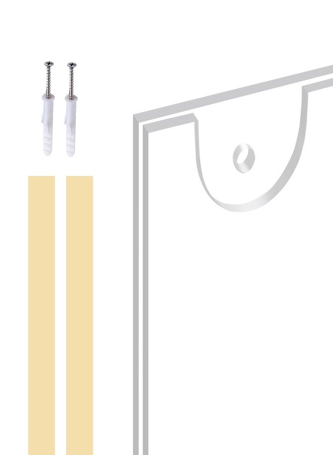 Ludery Acrylic Sign Holder 8.5 x 11 Vertical, Wall Mount Document Holder, Clear Plastic Picture Frame with Tape Adhesive and Screws for Office, Home, Store, Restaurant - 6 Pack - Image 3