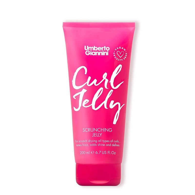 Umberto Giannini Curl Jelly Scrunching Jelly 67 fl Oz Frizz Solution Defining Hair Gel for 2a4c Curly Wavy Coily Hair Vegan CrueltyFree