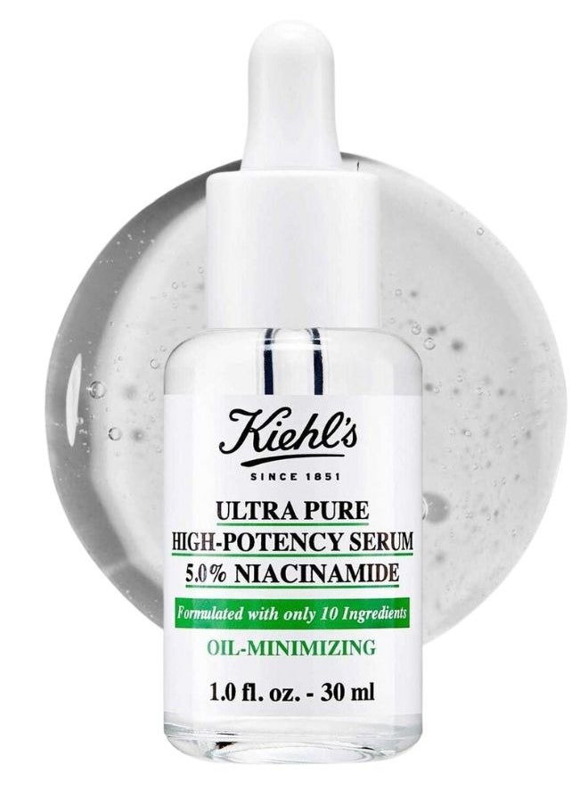Kiehl's Kiehl’s Ultra Pure High-Potency 5.0% Niacinamide Serum – Oil-Reducing & Pore-Minimizing Facial Serum for All Skin Types – 30ml  - Image 1