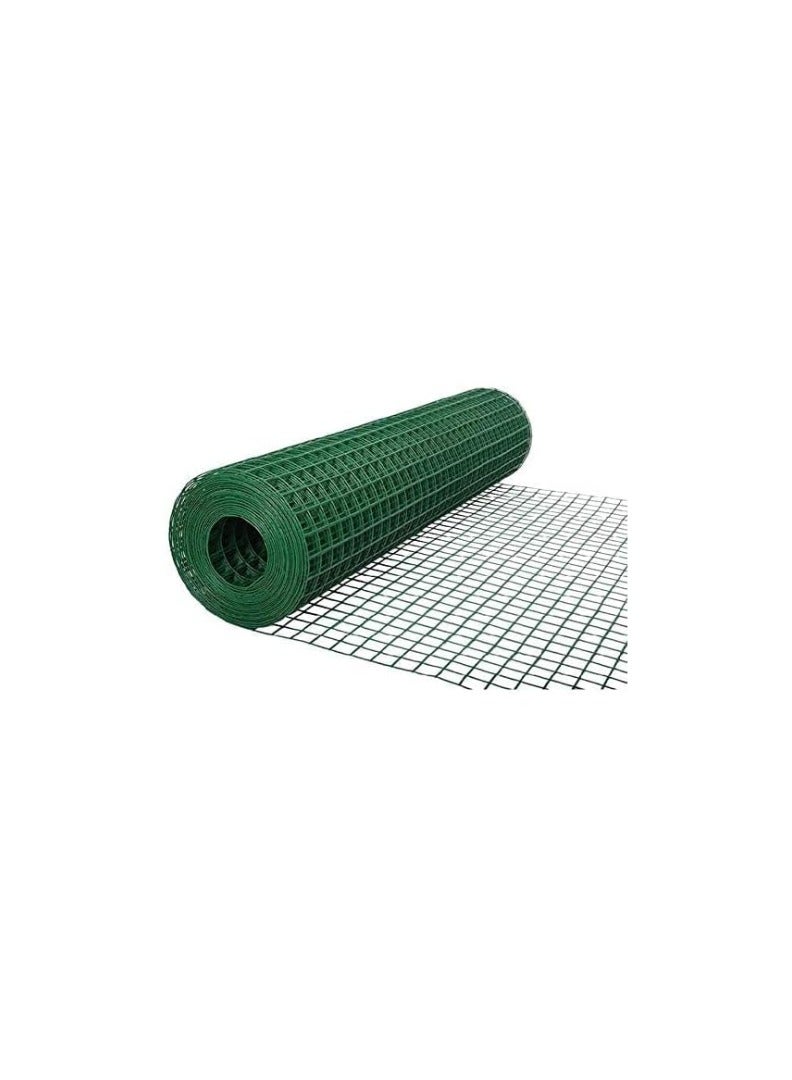 KNP 10 Mtr Wire Mesh Fencing Galvanized PVC Coated Garden Fencing Green Steel Nets for Farming Fence Plant Chicken Wire Fence and Animals Hen-houses Small 1/2" x 4 FEET - Image 1