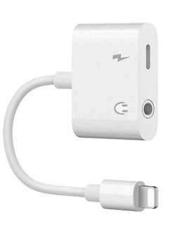 Ntech 2 IN 1 Headphone Adapter Jack Lightning to 3.5mm AUX Cord Splitter for iPhone 7, 7plus, 8, X and any lightning device runs iOS 10 or later