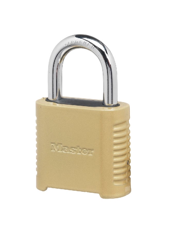 Master Lock - Roller Pin Locking Mechanism Combination Pad Lock Gold 51 x 25 mm P62239 (875D) - Image 1