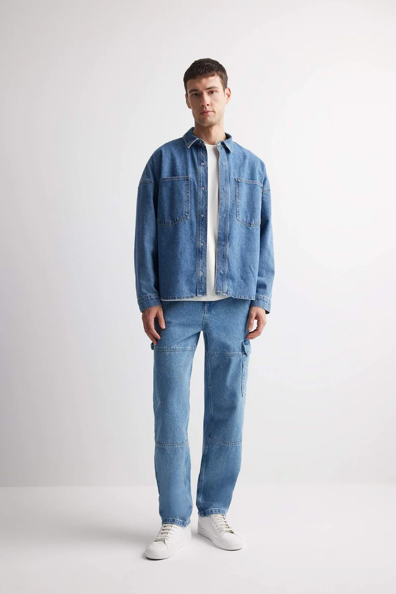 ديفاكتو Relax Fit Wide Leg Jeans
