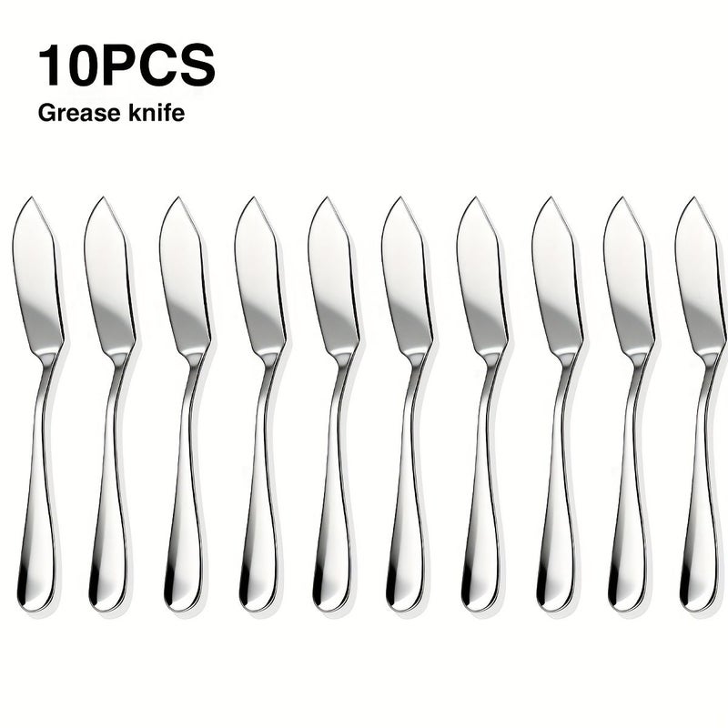 5 Pcs Golden Stainless Steel Butter Knife Set Cream Spatula Breakfast Toast Jam Spreader Cheese Knife Durable Kitchen Utensils 5.71 Inch - Image 5