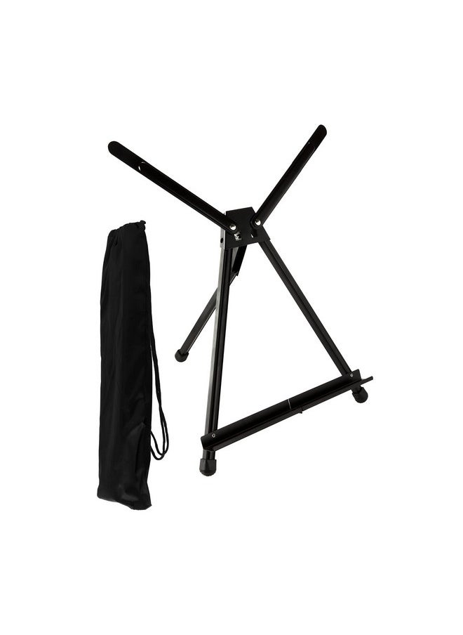 Soho Urban Artist Black Aluminum Tabletop Easel Stand Portable Easel For Display Painting Canvas And More Set Of 2  - Image 2
