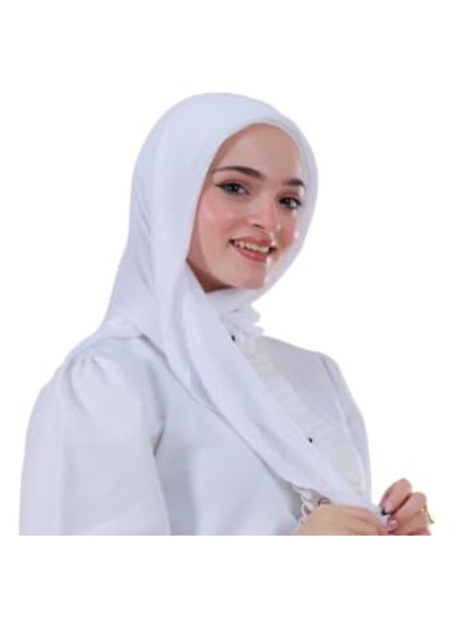 إيشارب حريمي شيفون بليسيه خامة ناعمة وخفيفة مقاس 90 × 90 سم مناسب للمحجبات متوفر بجميع الألوان العصرية - Image 2