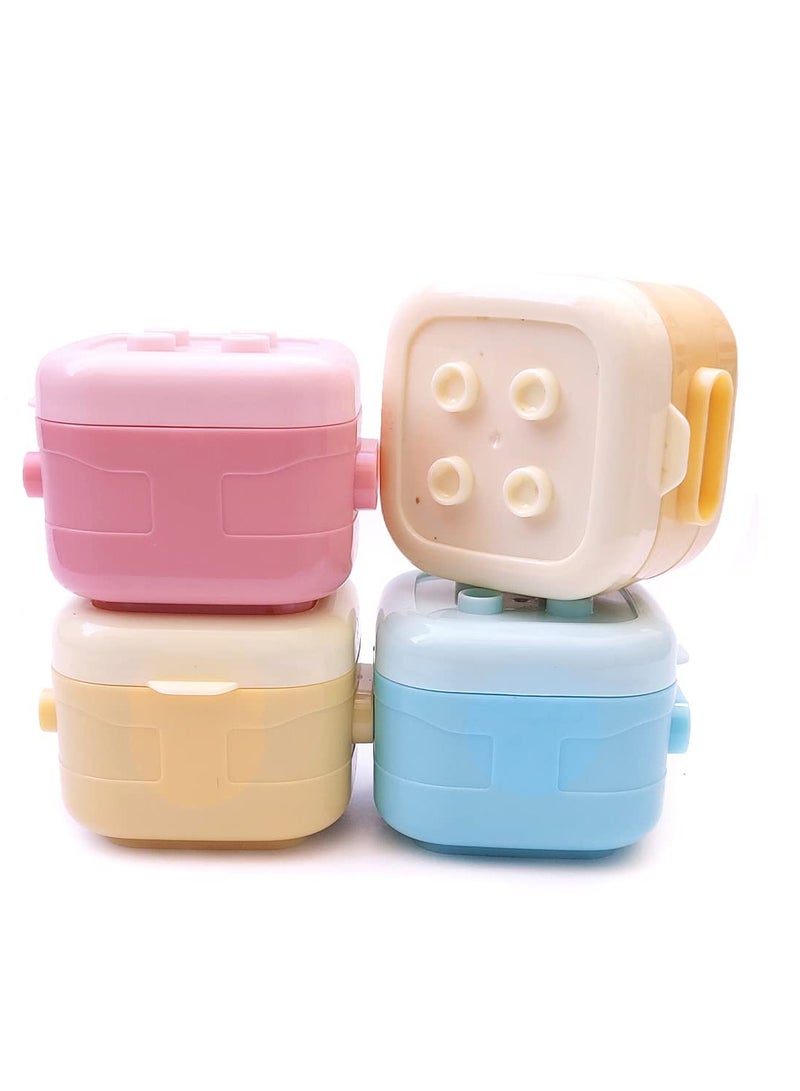 DOOKOO 4 PCS Baby Food Containers, Reusable Infant Food Storage Jars, Small Snack Container with Lids for Infant u0026 Babies, Microwave u0026 Dishwasher Friendly - Image 1
