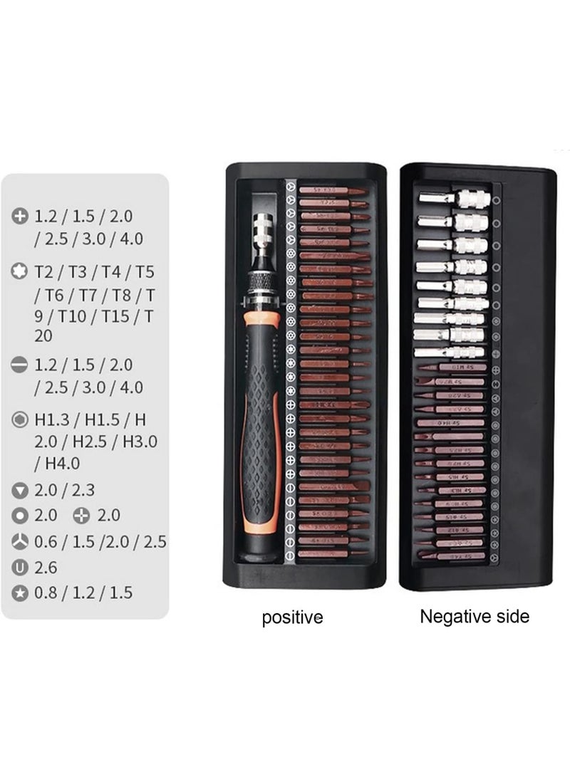 GGOOT 53Pcs Screwdriver Set, Screwdriver Bit, Vanadium Chrome Steel Hand Hardware Tool with Box, for DIY Family Repairing  - Image 3