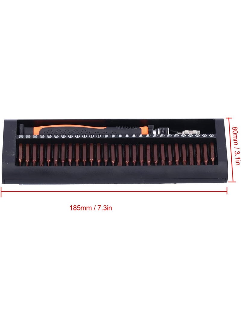 GGOOT 53Pcs Screwdriver Set, Screwdriver Bit, Vanadium Chrome Steel Hand Hardware Tool with Box, for DIY Family Repairing  - Image 2