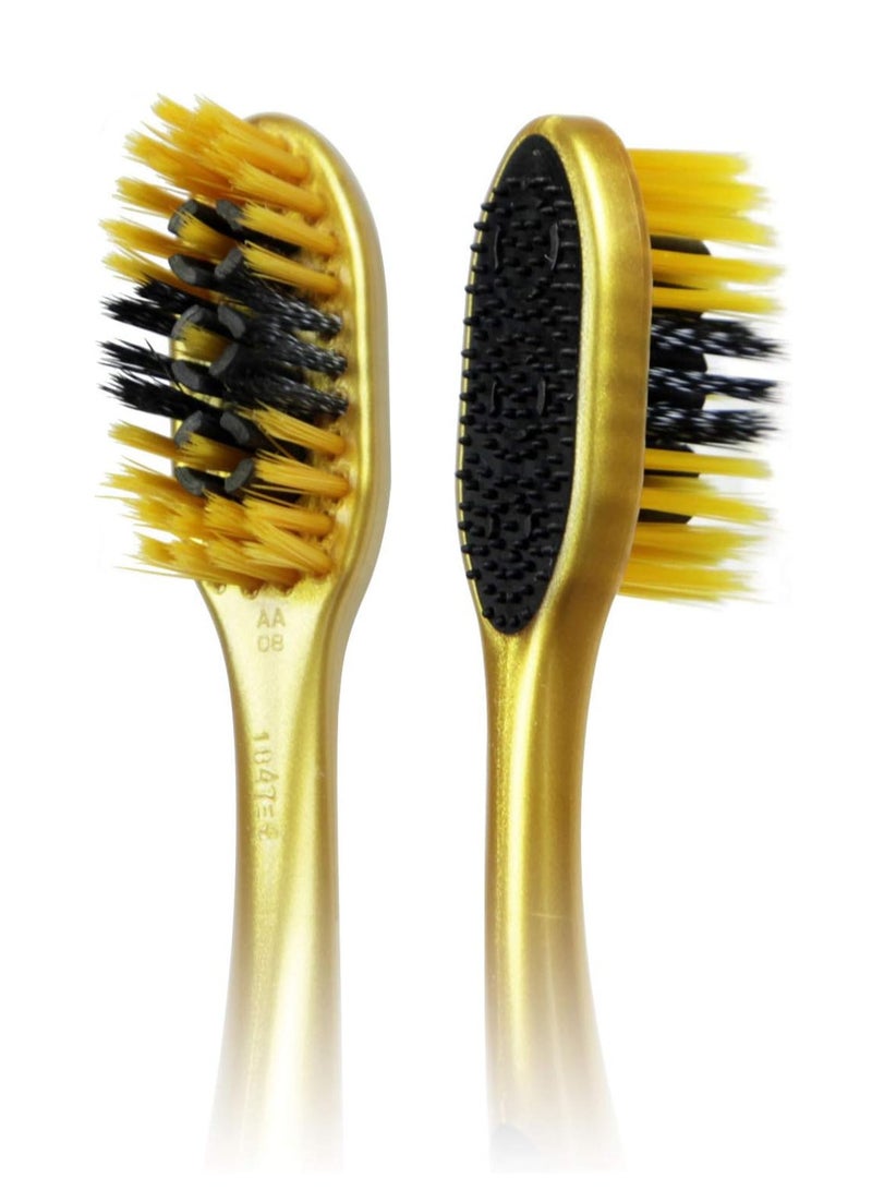 Colgate Pack Of 2 Colgate 360 Charcoal Gold ToothBRush Multi Color - Image 3