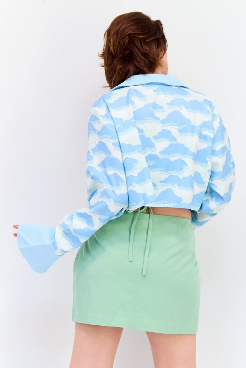 Labelrail x Francesca Perks Women Allover Print Shirt Jacket, Multicolor - Image 2