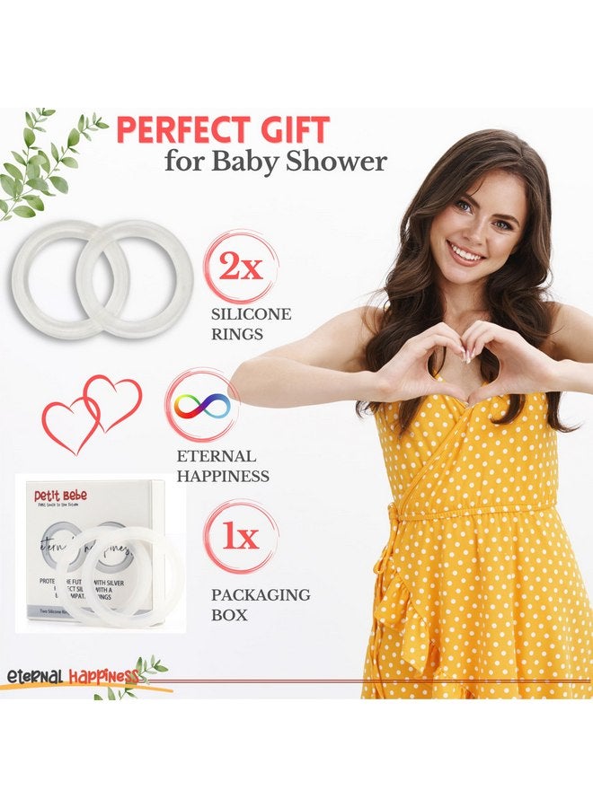 بيتي بيبي حلقات السيليكون المتوافقة مع أكواب Eternal Silver Cups من PETIT BEBE (عادية)، واقي حلمة للرضع حديثي الولادة، يهدئ ويحمي الحلمات المؤلمة، أساسيات حديثي الولادة التي يجب اقتناؤها - Image 2