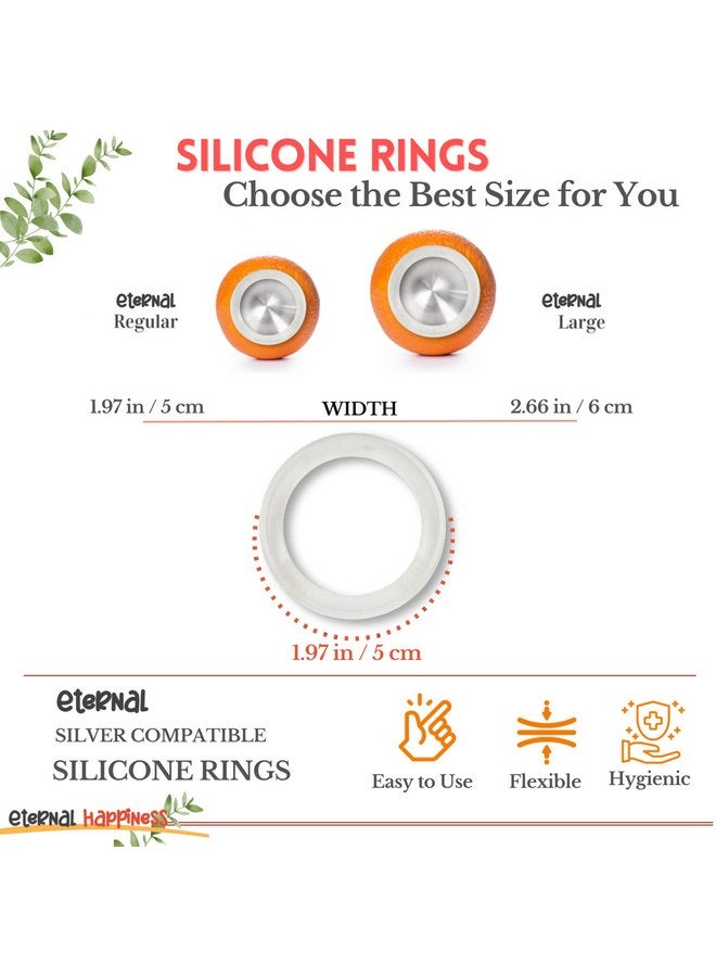 بيتي بيبي حلقات السيليكون المتوافقة مع أكواب Eternal Silver Cups من PETIT BEBE (عادية)، واقي حلمة للرضع حديثي الولادة، يهدئ ويحمي الحلمات المؤلمة، أساسيات حديثي الولادة التي يجب اقتناؤها - Image 3