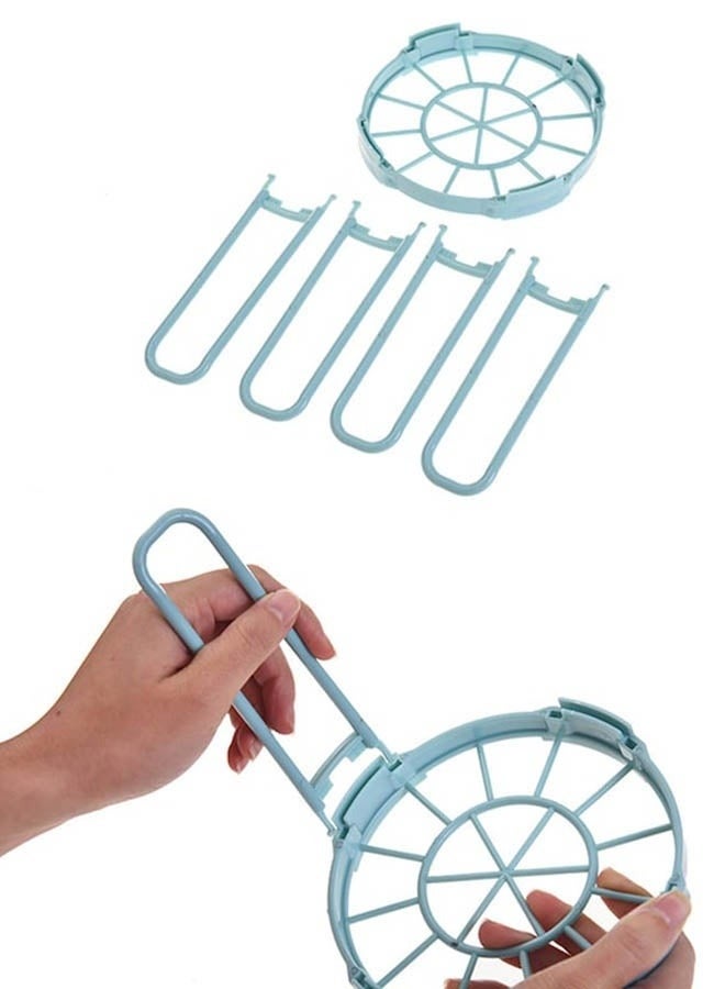 Kitchen Bowls Holder Blue 14.8x14cm，Dinnerware Bowl Plate Racks and Holder Plastic Drain Rack Dish Storage Display Stand Drying Shelf Tableware Drainer Rack Kitchen Organizer - Image 4