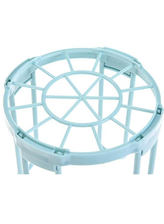Kitchen Bowls Holder Blue 14.8x14cm，Dinnerware Bowl Plate Racks and Holder Plastic Drain Rack Dish Storage Display Stand Drying Shelf Tableware Drainer Rack Kitchen Organizer - Image 3