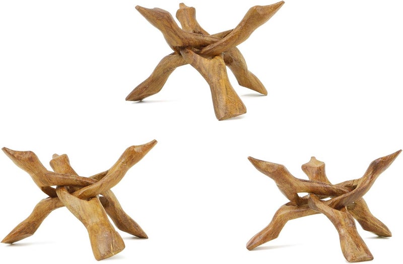 Ocean Shell Studios. Wooden Stand (Light Brown) - Image 5